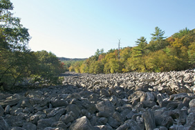 Hawk Mountain rock river