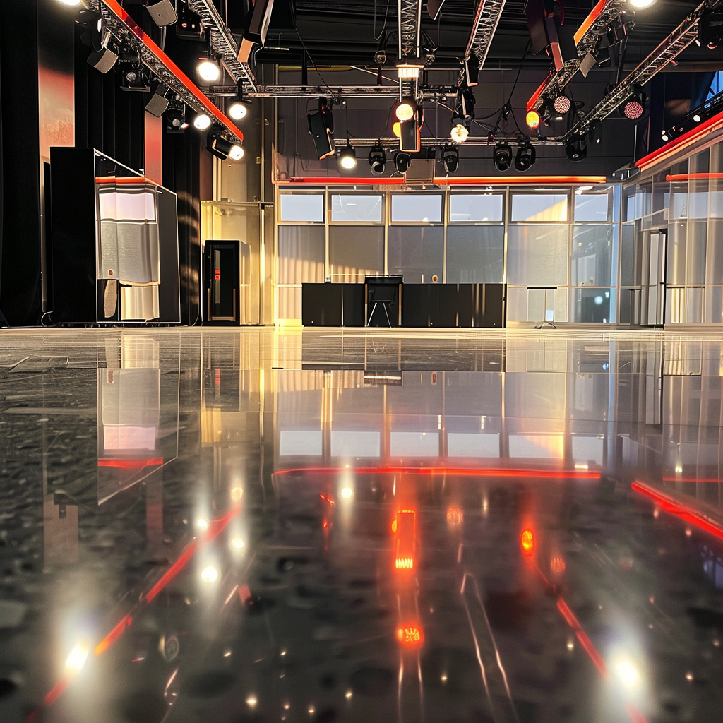 Empty TV studio