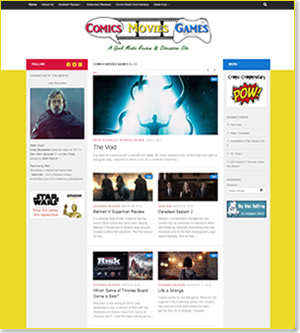 Comics Movies and Games