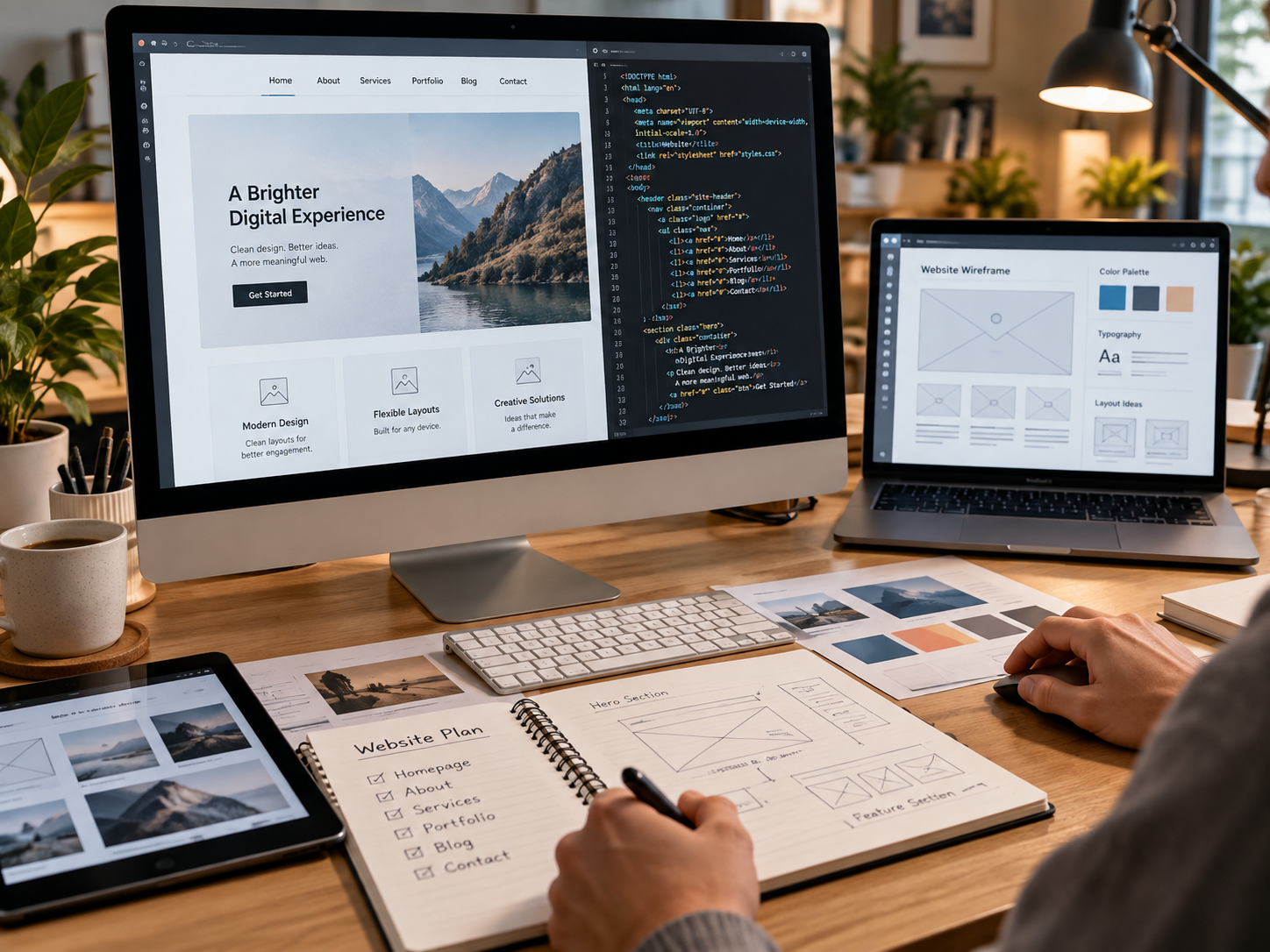 Creating a Website image